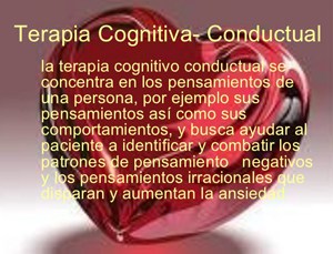 terapia cognitiva conductual ansiedad