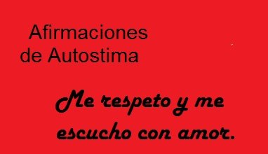 afirmaciones para elevar la autoestima